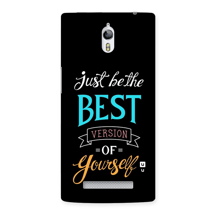 Your Best Version Back Case for Oppo Find 7