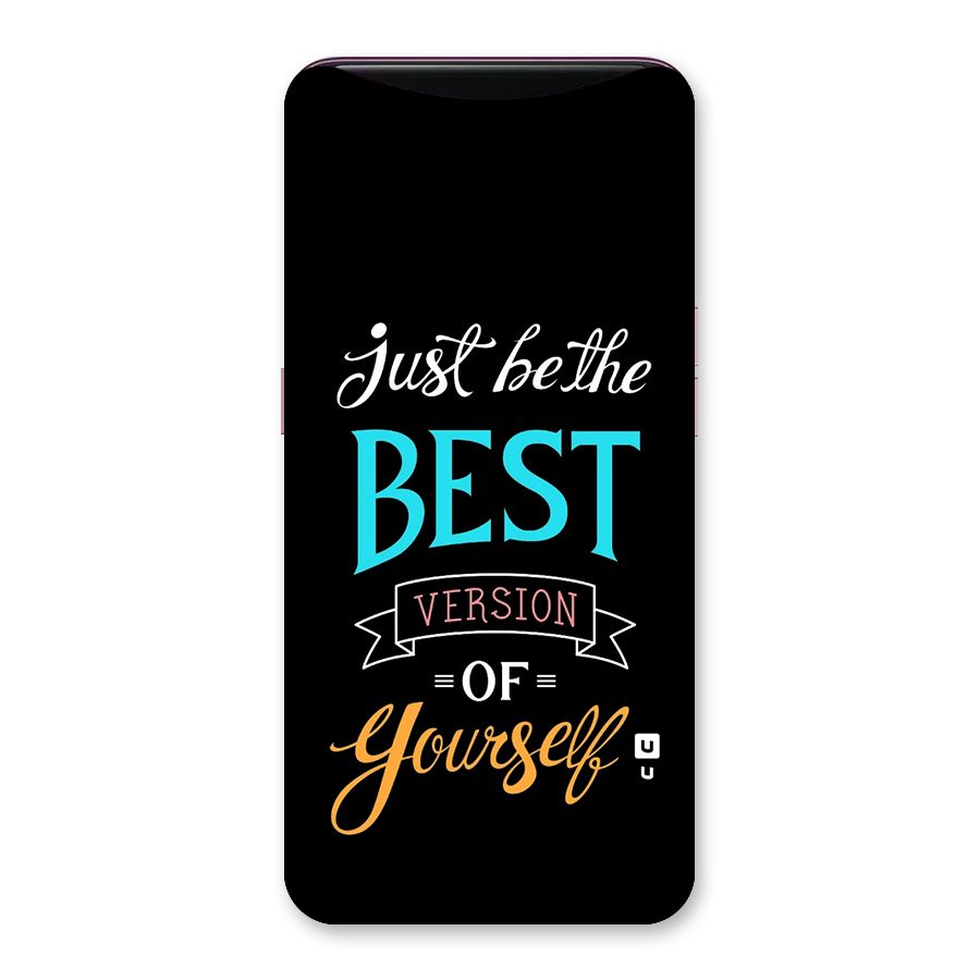 Your Best Version Back Case for Oppo Find X
