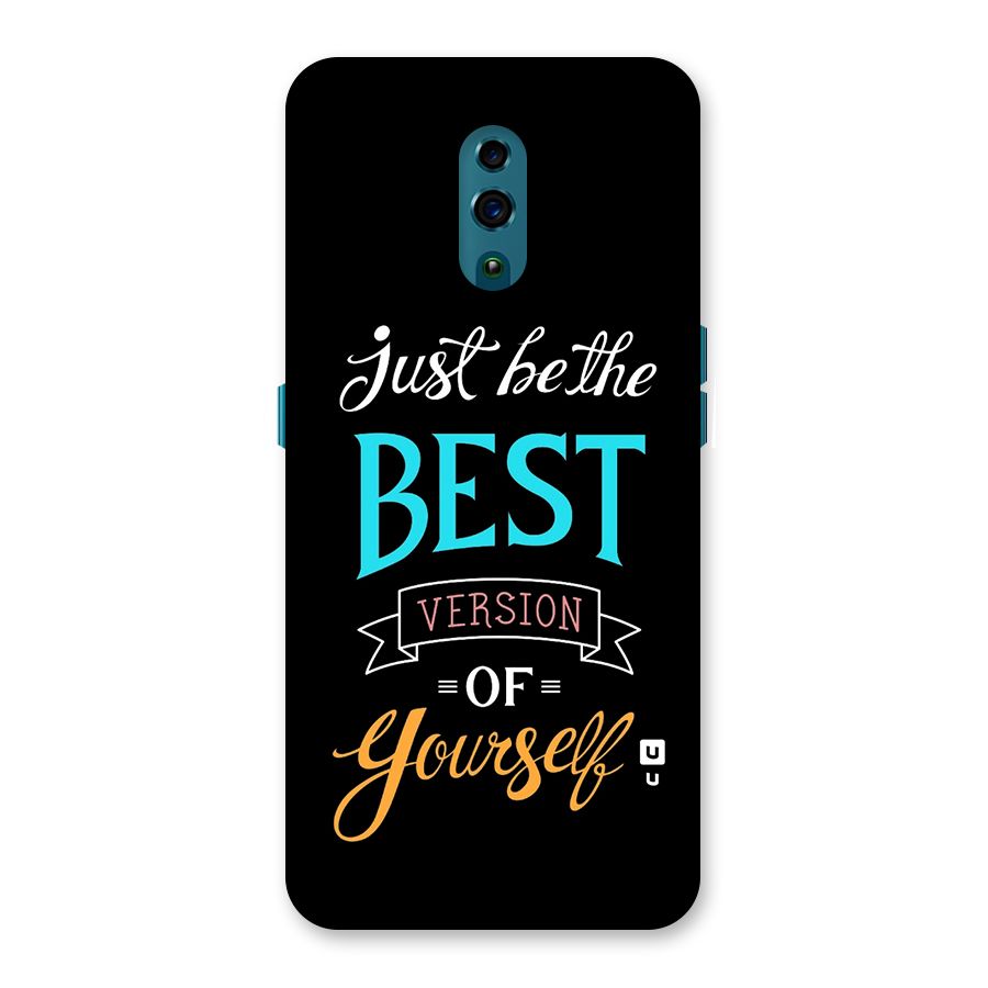 Your Best Version Back Case for Oppo Reno