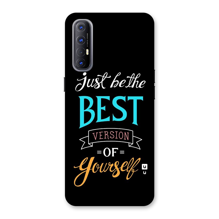 Your Best Version Back Case for Oppo Reno3 Pro