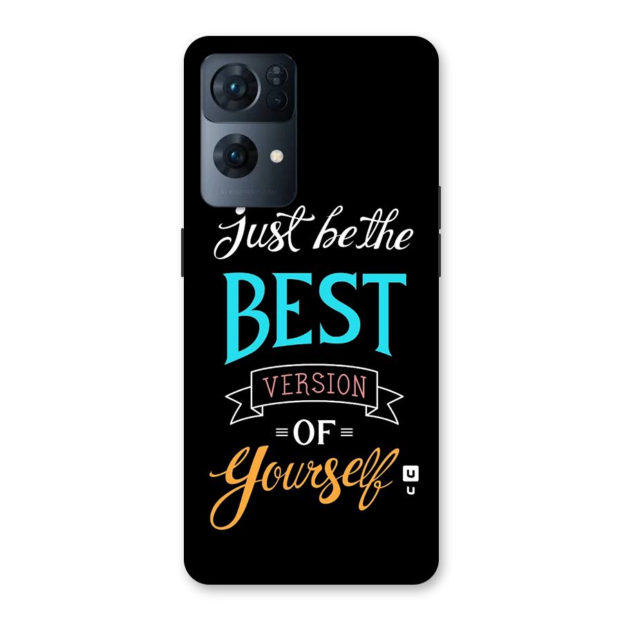Your Best Version Back Case for Oppo Reno7 Pro 5G