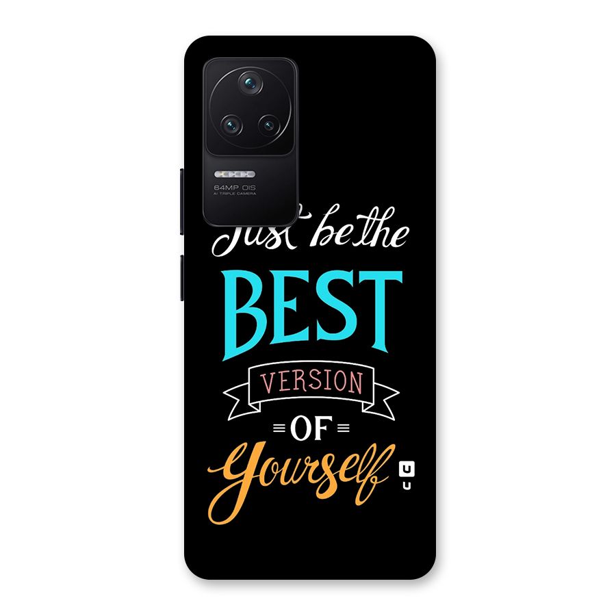 Your Best Version Back Case for Poco F4 5G