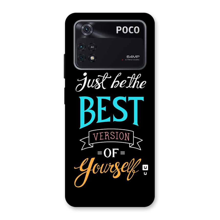 Your Best Version Back Case for Poco M4 Pro 4G