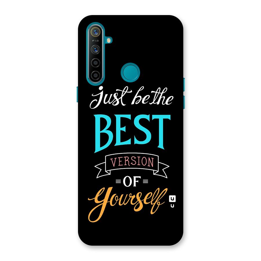 Your Best Version Back Case for Realme 5i