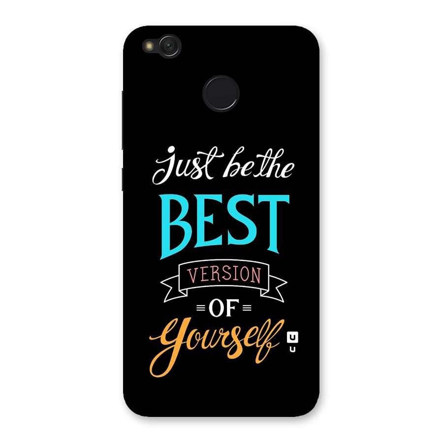 Your Best Version Back Case for Redmi 4