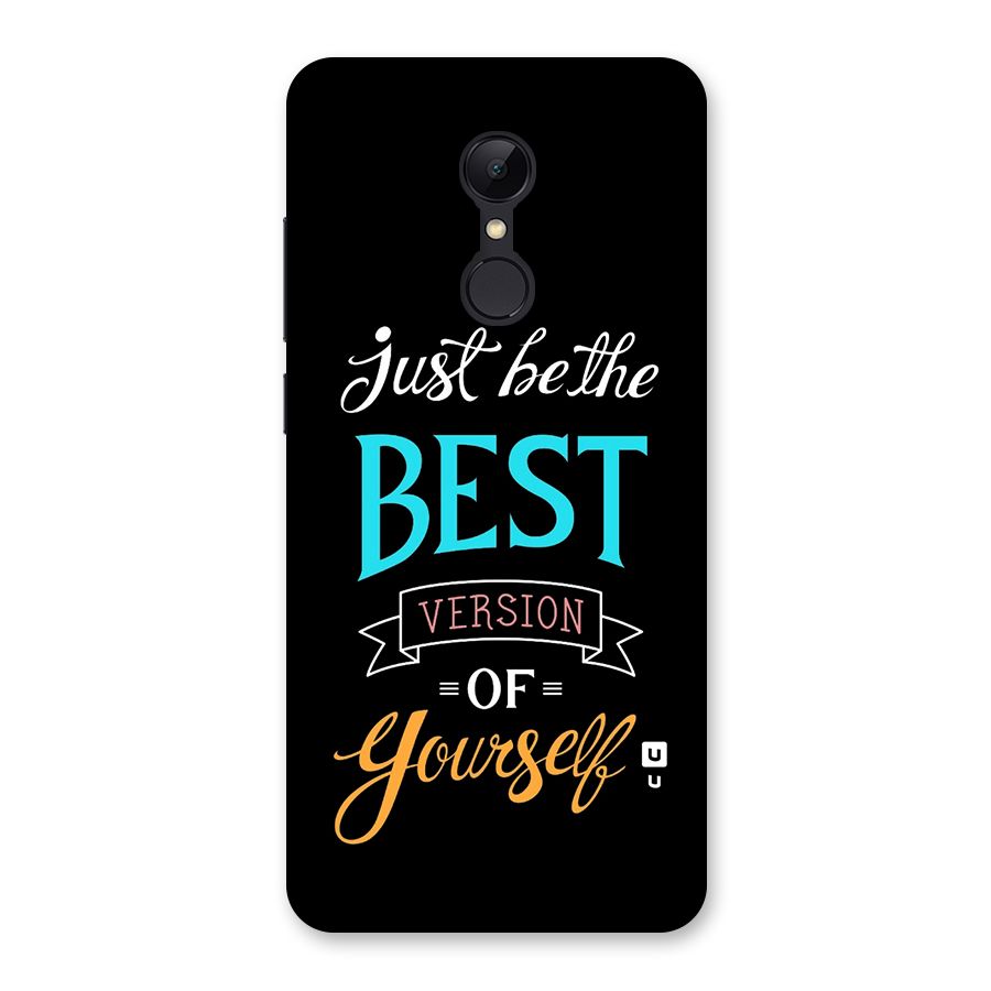 Your Best Version Back Case for Redmi 5