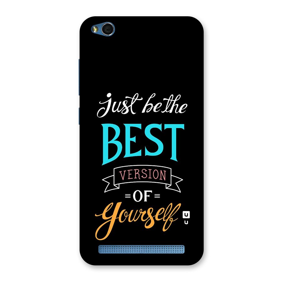Your Best Version Back Case for Redmi 5A