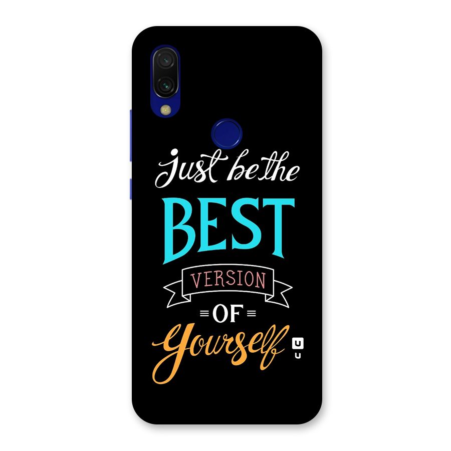 Your Best Version Back Case for Redmi 7