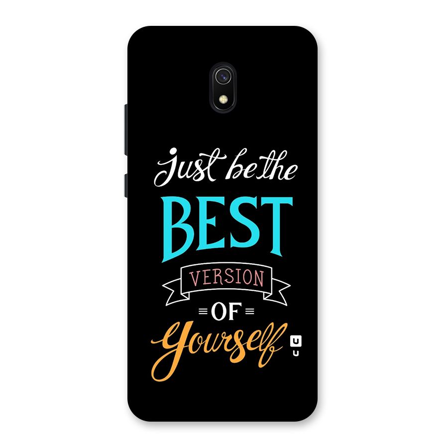 Your Best Version Back Case for Redmi 8A