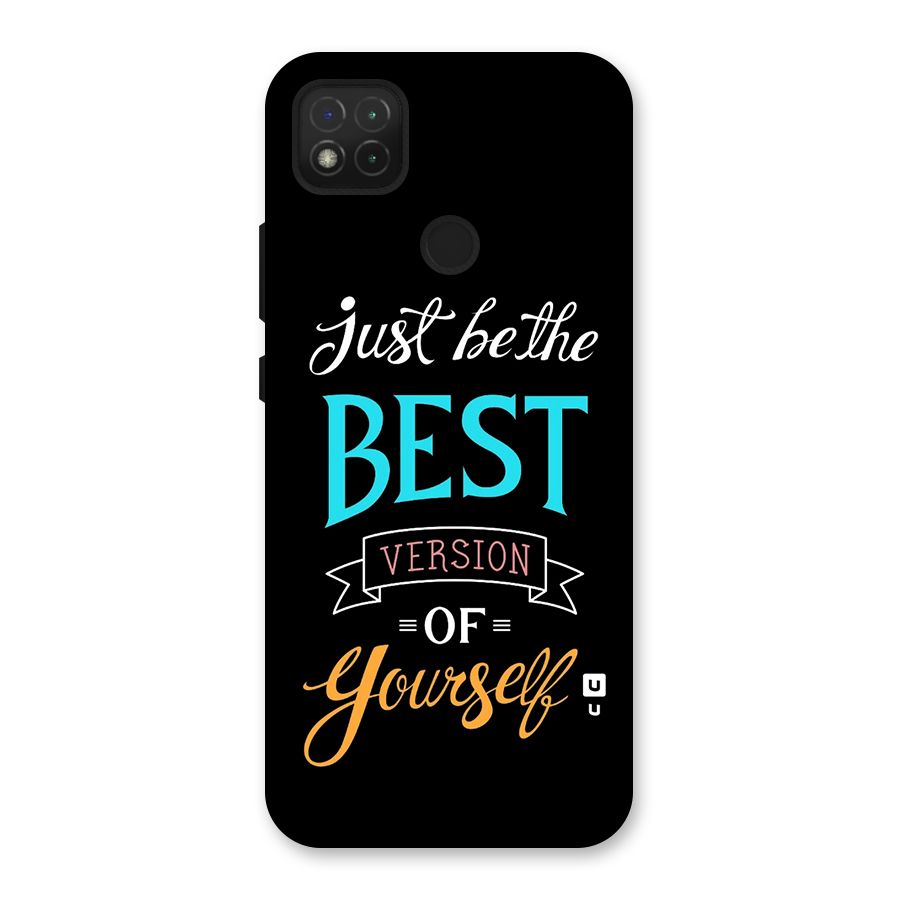Your Best Version Back Case for Redmi 9