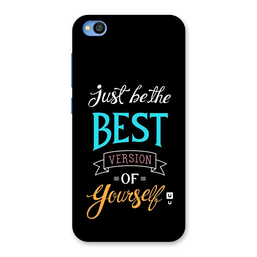 Your Best Version Back Case for Redmi Go