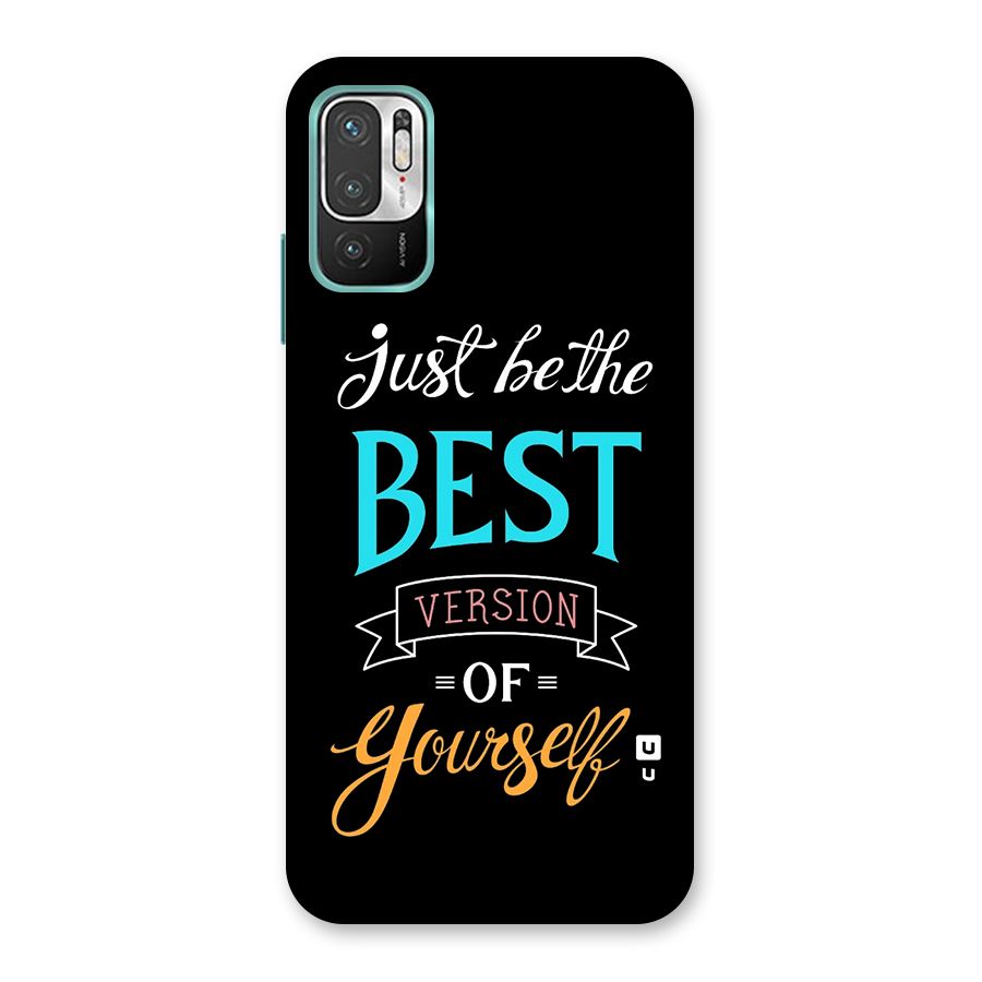 Your Best Version Back Case for Redmi Note 10T 5G