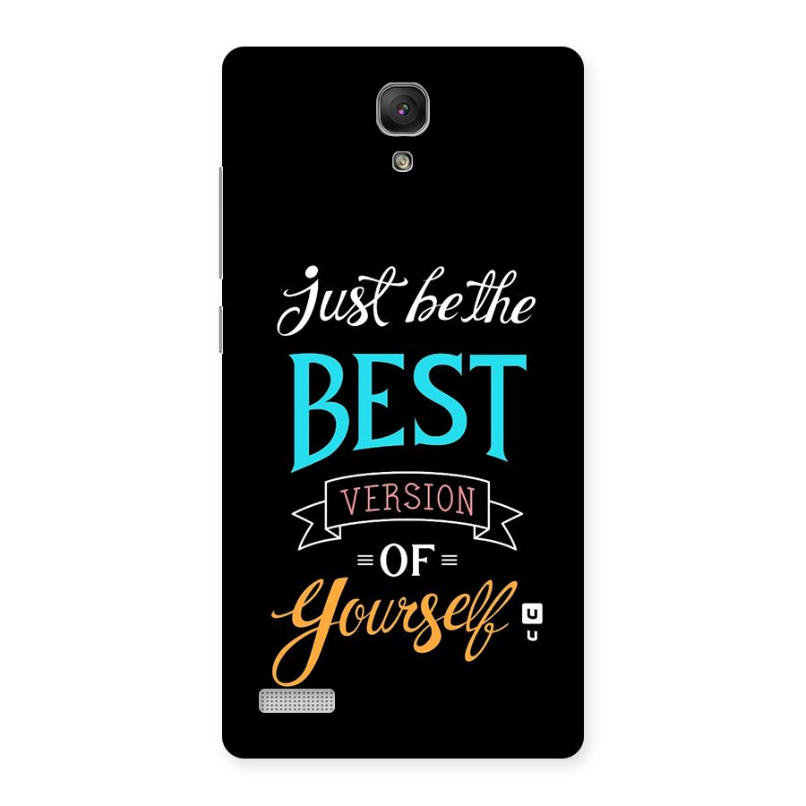 Your Best Version Back Case for Redmi Note Prime