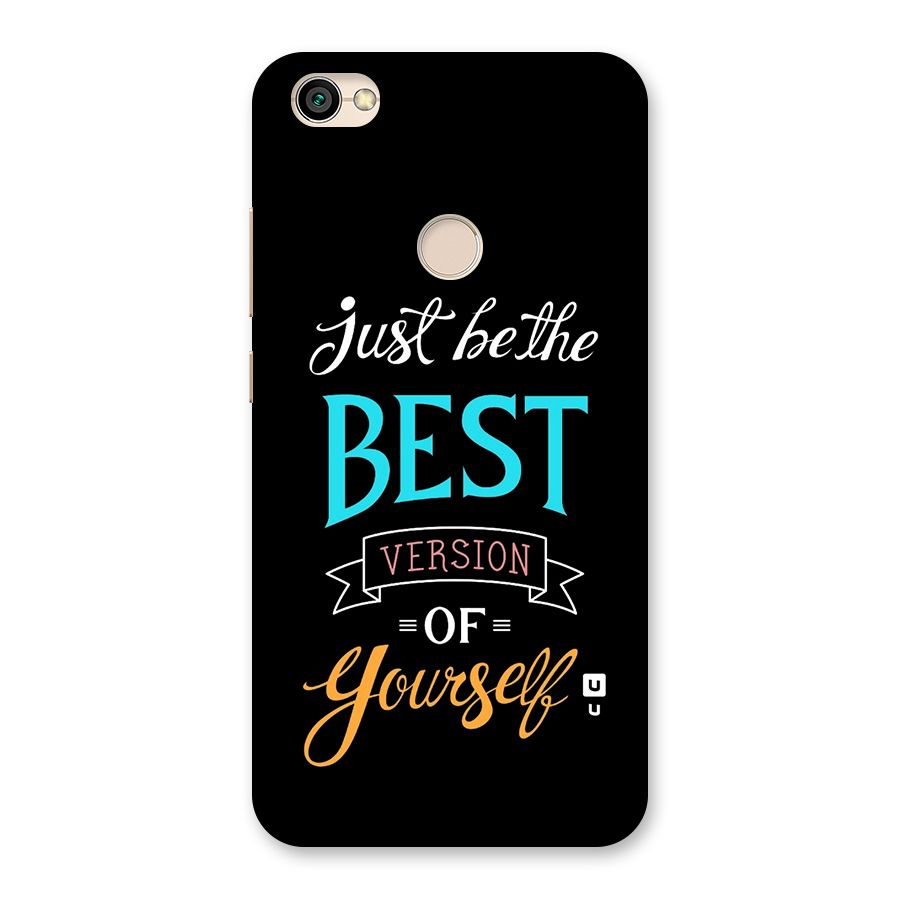 Your Best Version Back Case for Redmi Y1 2017