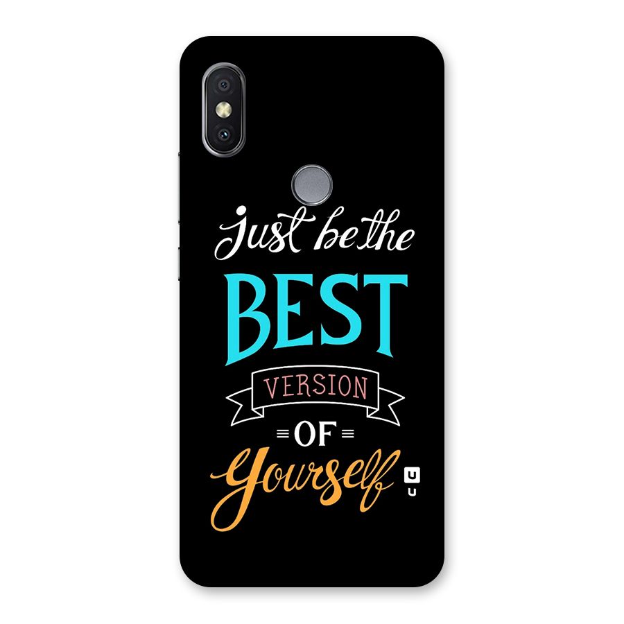 Your Best Version Back Case for Redmi Y2