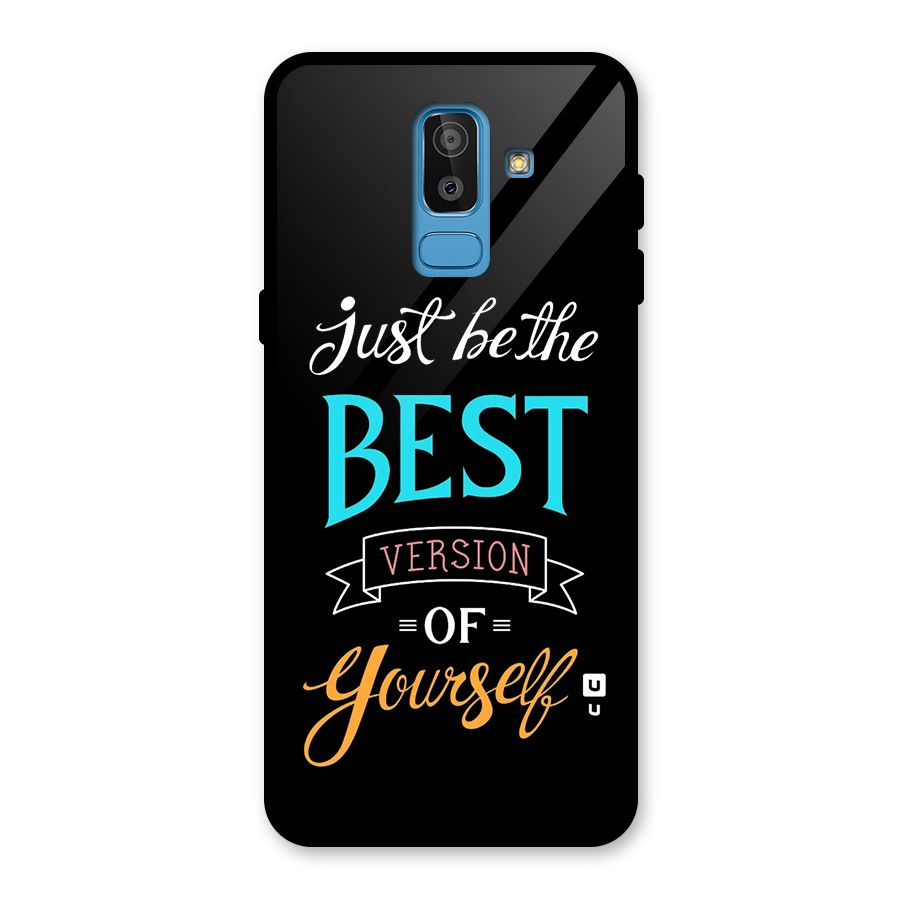 Your Best Version Glass Back Case for Galaxy J8