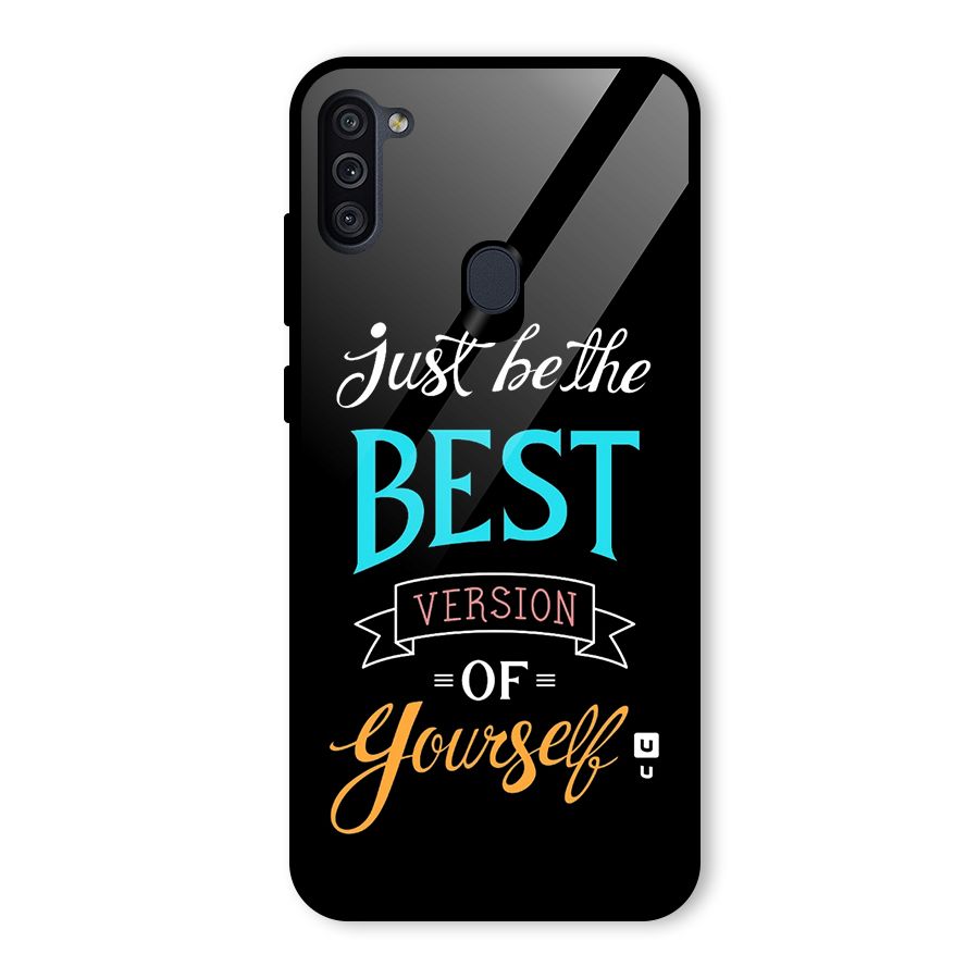 Your Best Version Glass Back Case for Galaxy M11