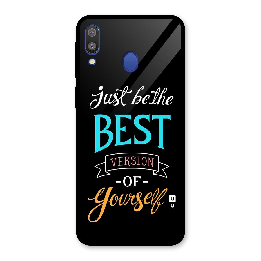 Your Best Version Glass Back Case for Galaxy M20