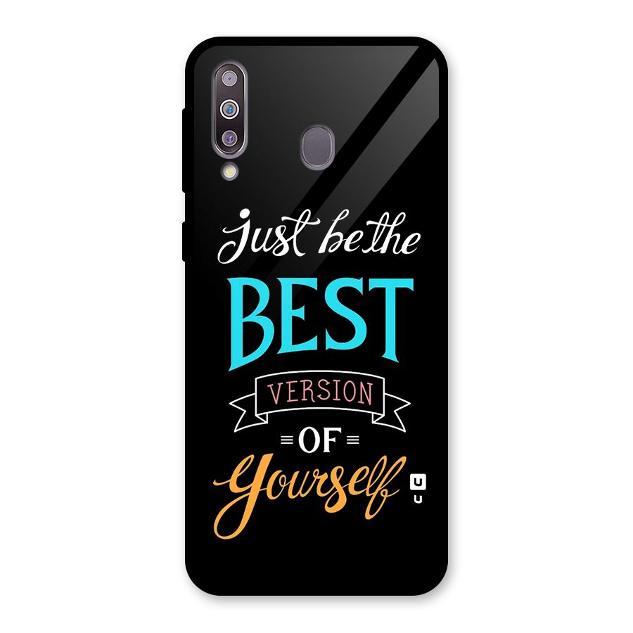 Your Best Version Glass Back Case for Galaxy M30