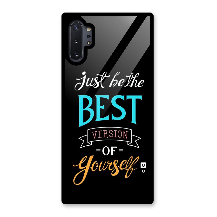 Your Best Version Glass Back Case for Galaxy Note 10 Plus