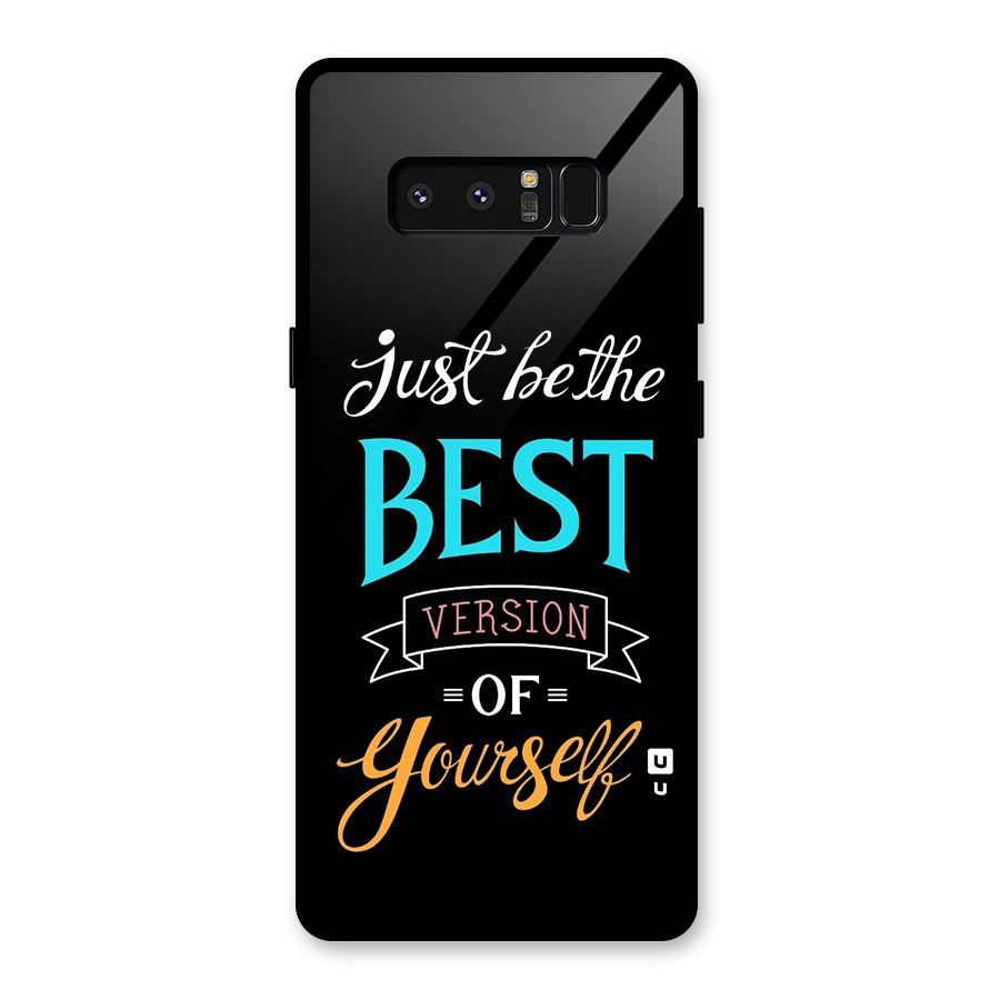 Your Best Version Glass Back Case for Galaxy Note 8