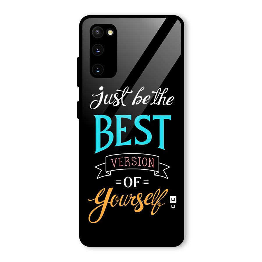 Your Best Version Glass Back Case for Galaxy S20 FE 5G