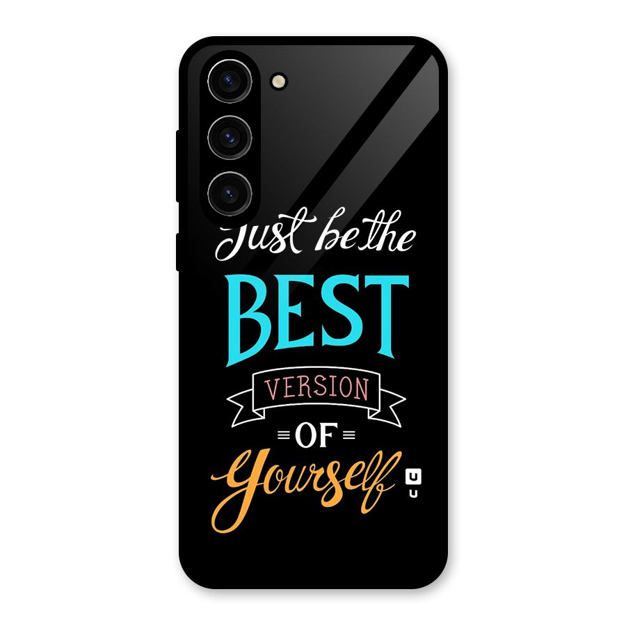 Your Best Version Glass Back Case for Galaxy S23 Plus