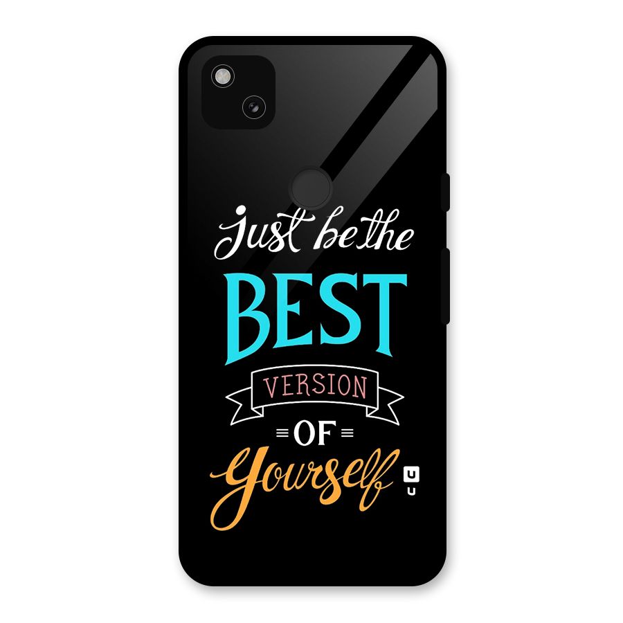 Your Best Version Glass Back Case for Google Pixel 4a