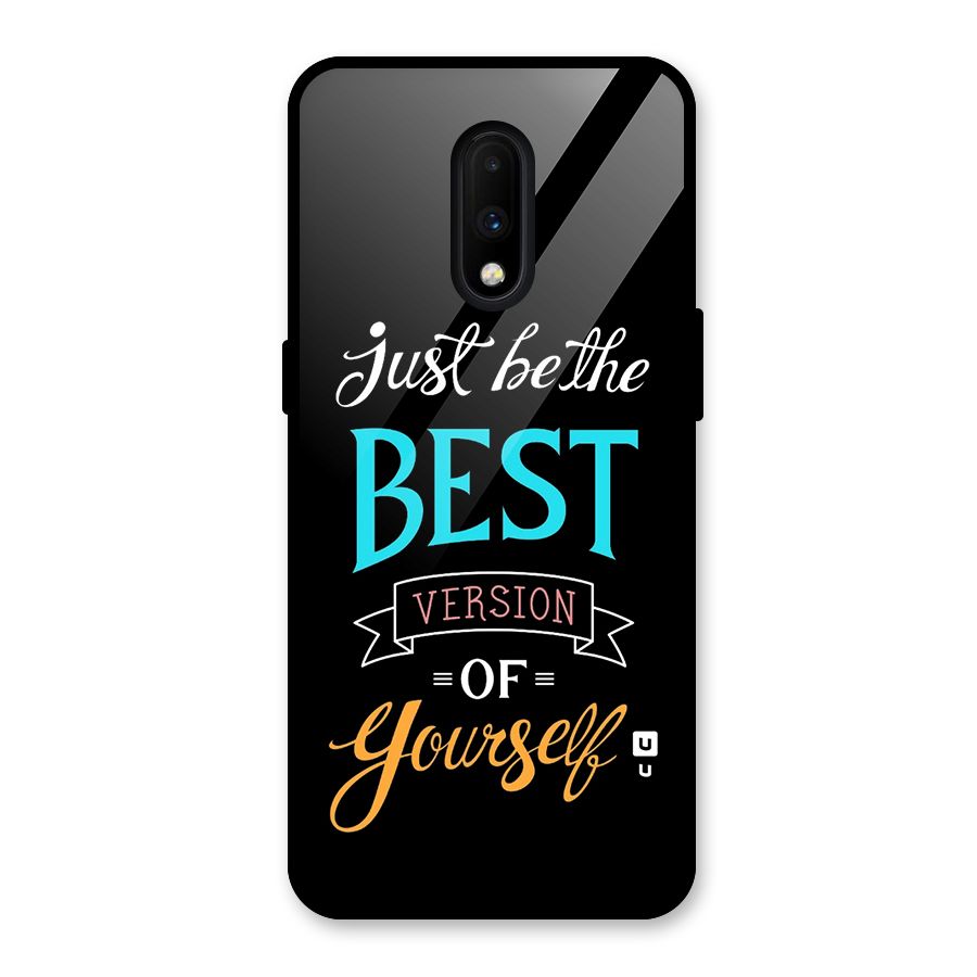 Your Best Version Glass Back Case for OnePlus 7
