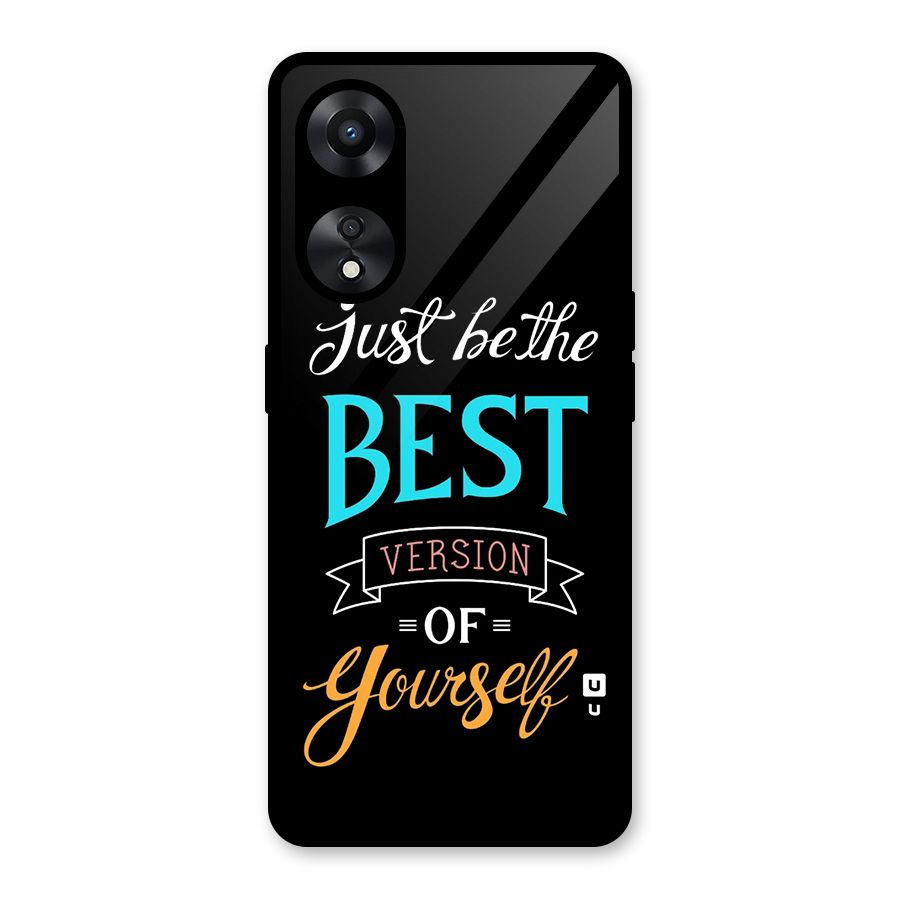 Your Best Version Glass Back Case for Oppo A78