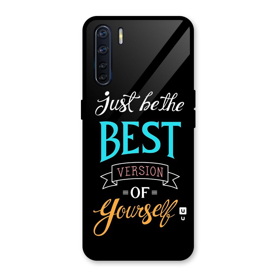 Your Best Version Glass Back Case for Oppo F15