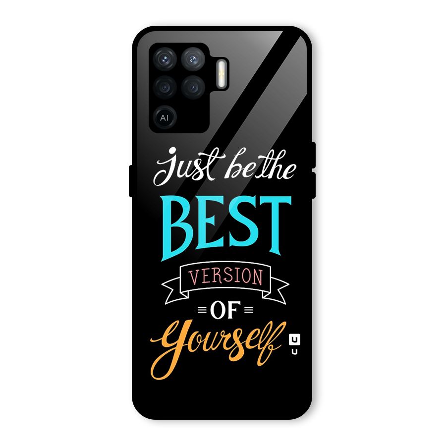 Your Best Version Glass Back Case for Oppo F19 Pro