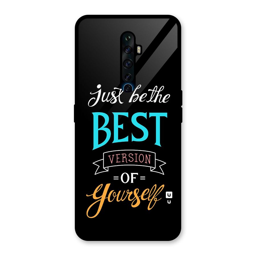 Your Best Version Glass Back Case for Oppo Reno2 F