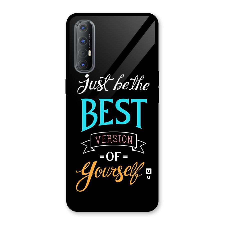 Your Best Version Glass Back Case for Oppo Reno3 Pro