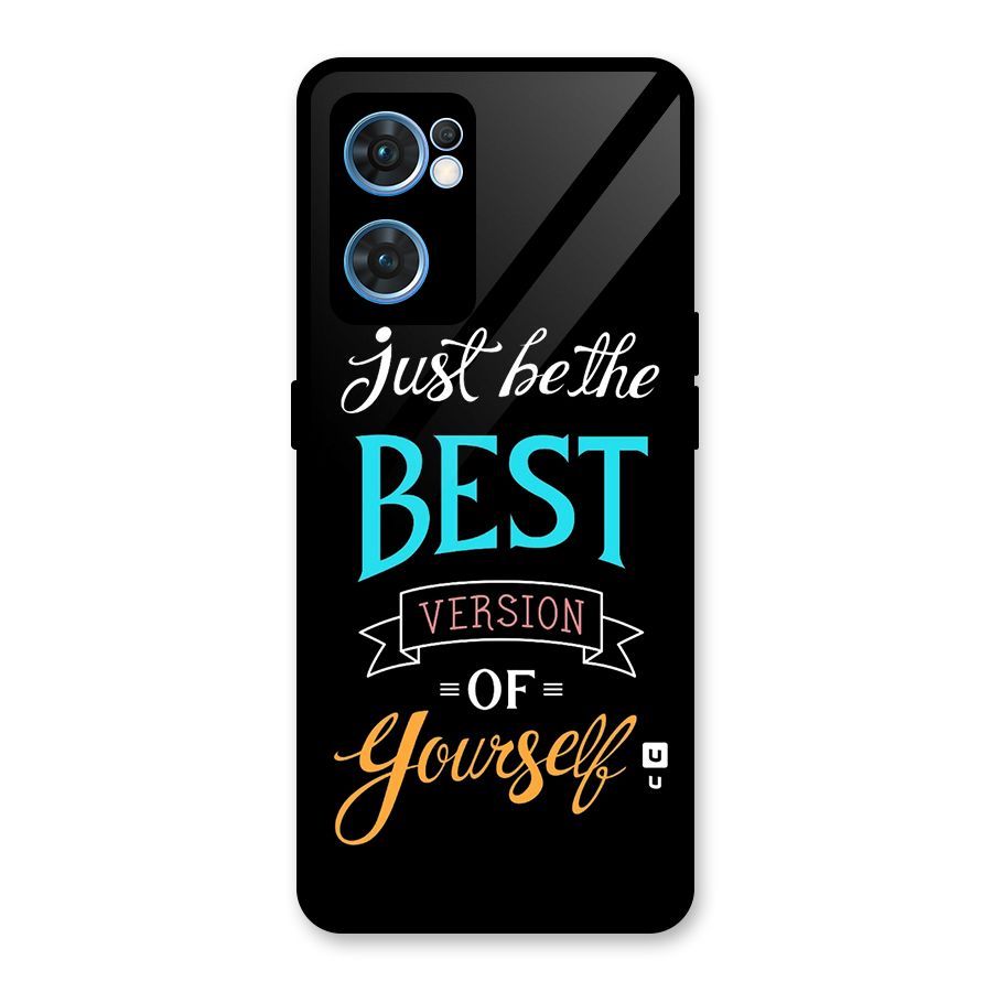Your Best Version Glass Back Case for Oppo Reno7 5G