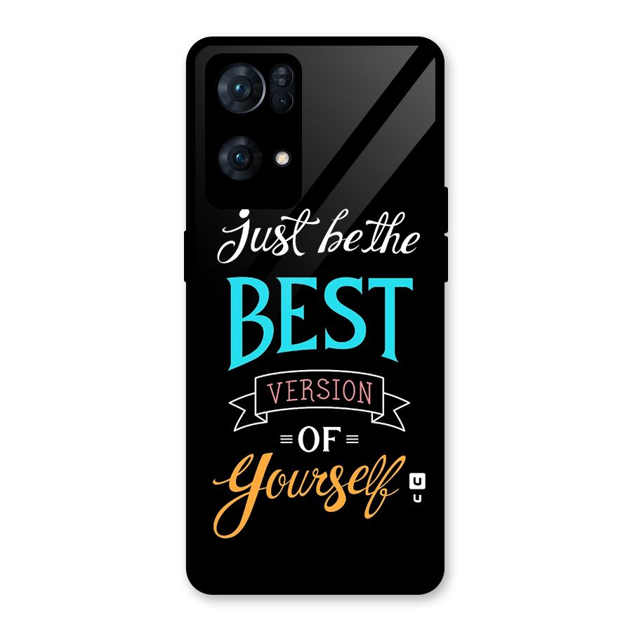 Your Best Version Glass Back Case for Oppo Reno7 Pro 5G