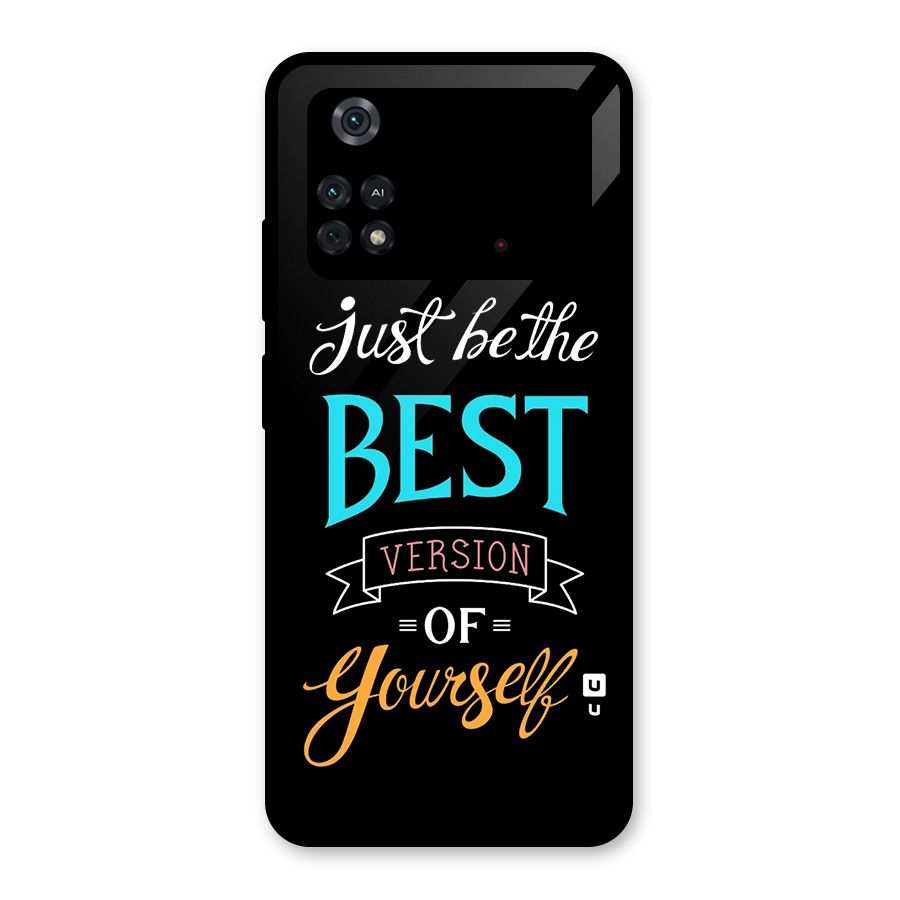 Your Best Version Glass Back Case for Poco M4 Pro 4G