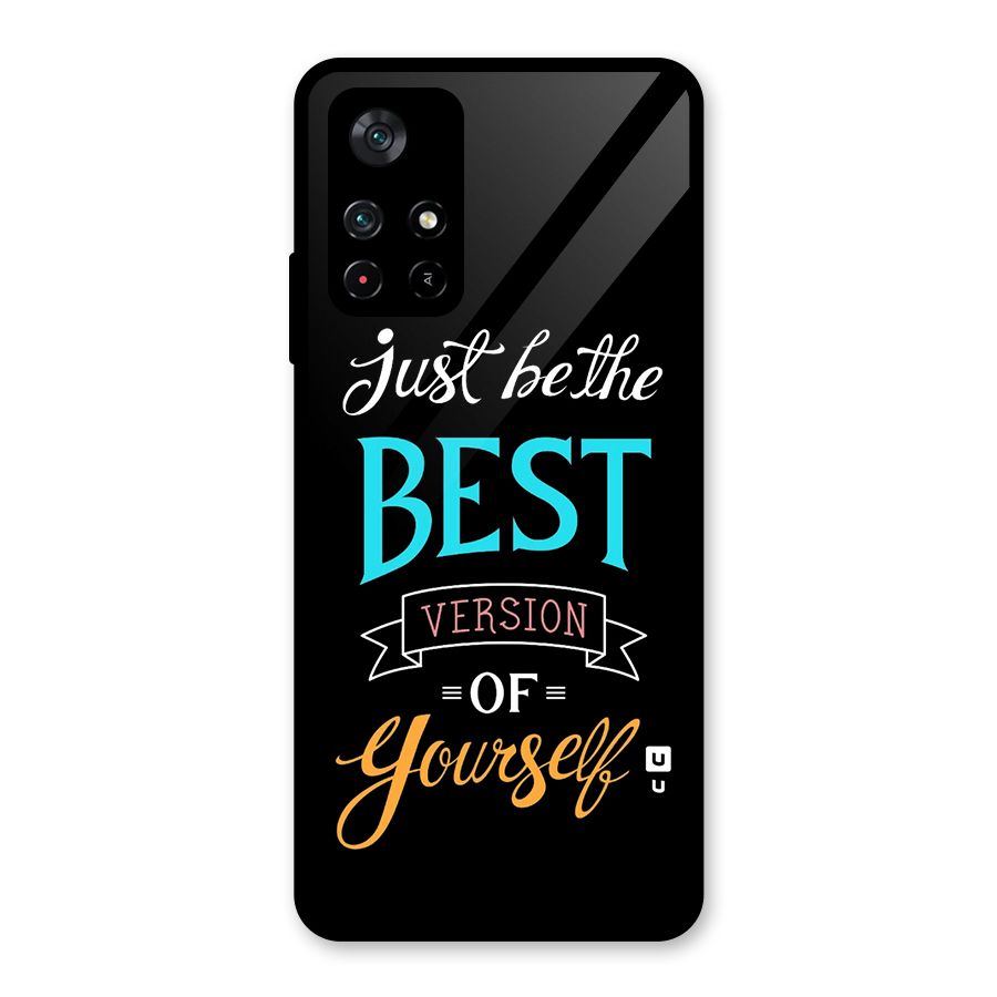 Your Best Version Glass Back Case for Poco M4 Pro 5G