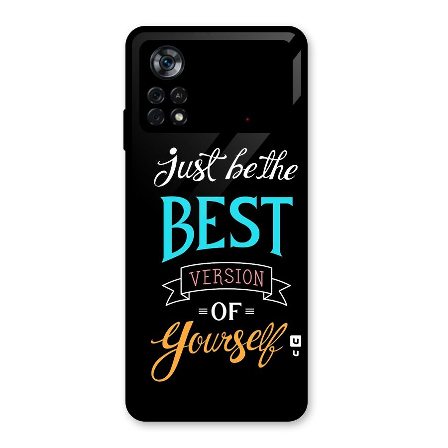 Your Best Version Glass Back Case for Poco X4 Pro 5G