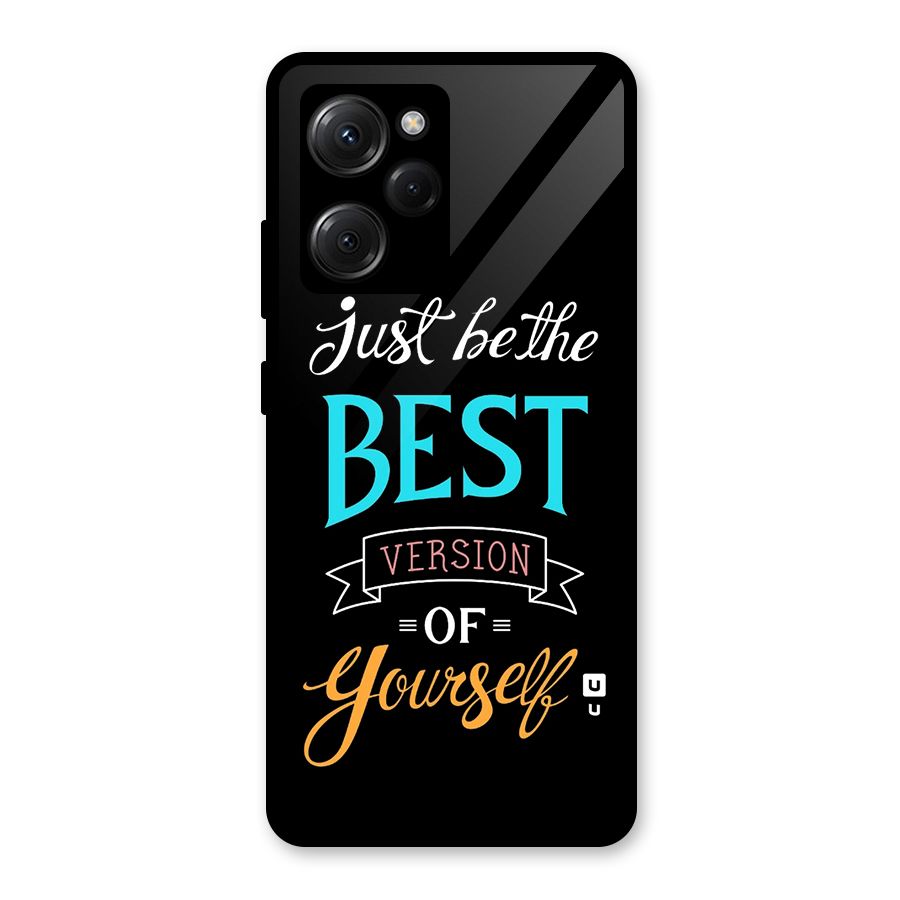 Your Best Version Glass Back Case for Poco X5 Pro
