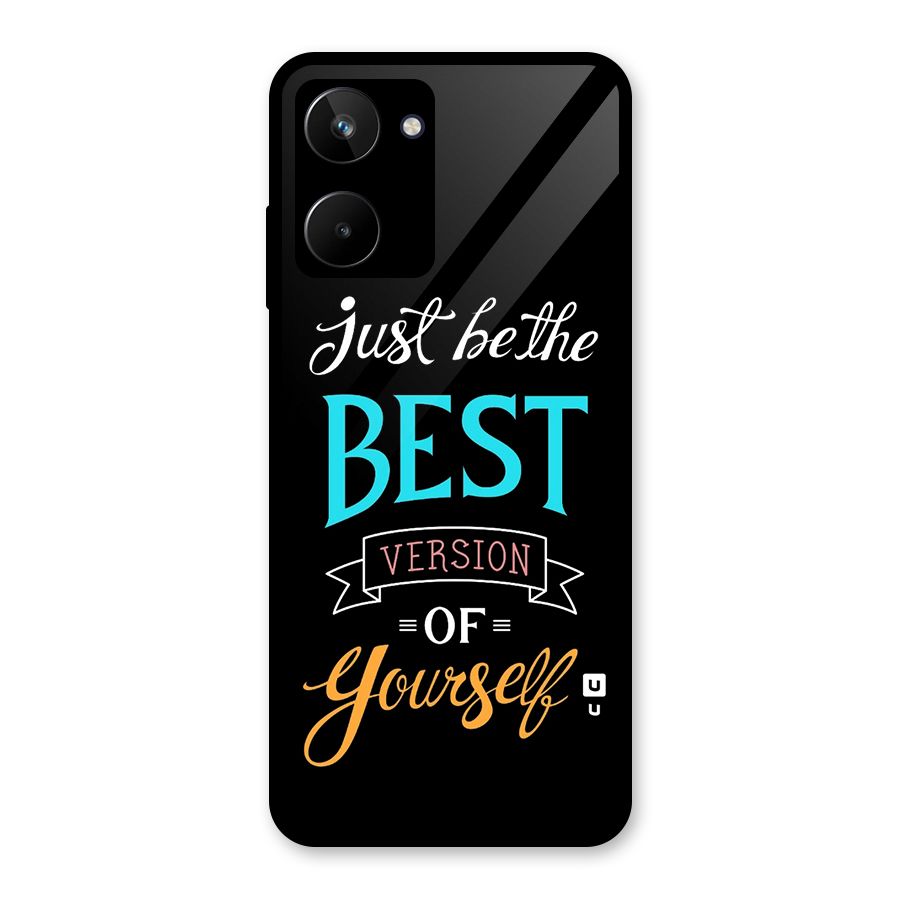 Your Best Version Glass Back Case for Realme 10
