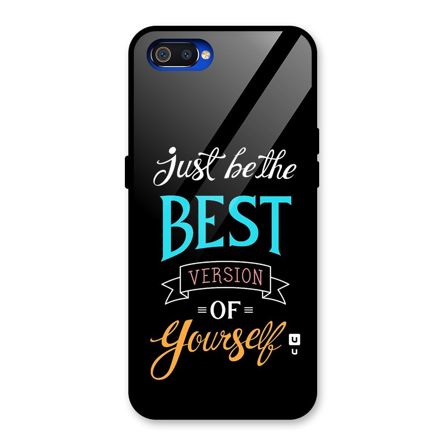 Your Best Version Glass Back Case for Realme C2