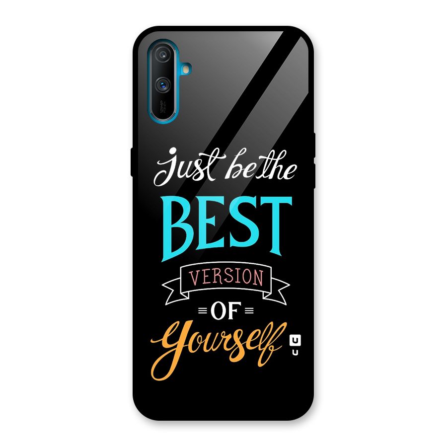 Your Best Version Glass Back Case for Realme C3