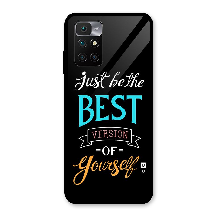 Your Best Version Glass Back Case for Redmi 10 Prime