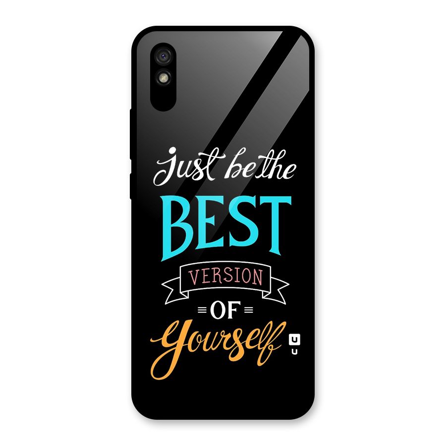 Your Best Version Glass Back Case for Redmi 9A
