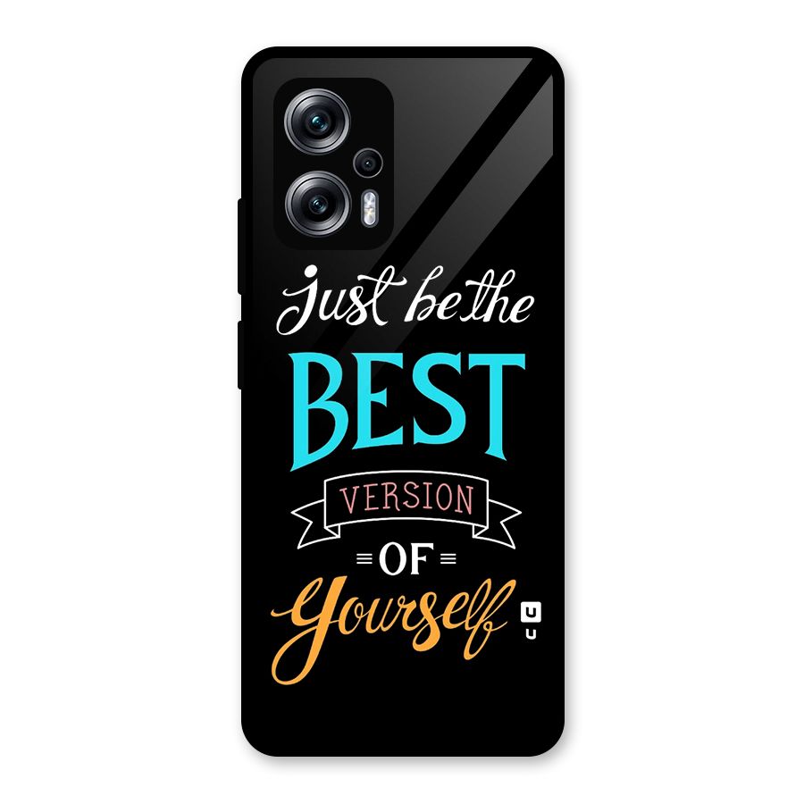 Your Best Version Glass Back Case for Redmi K50i