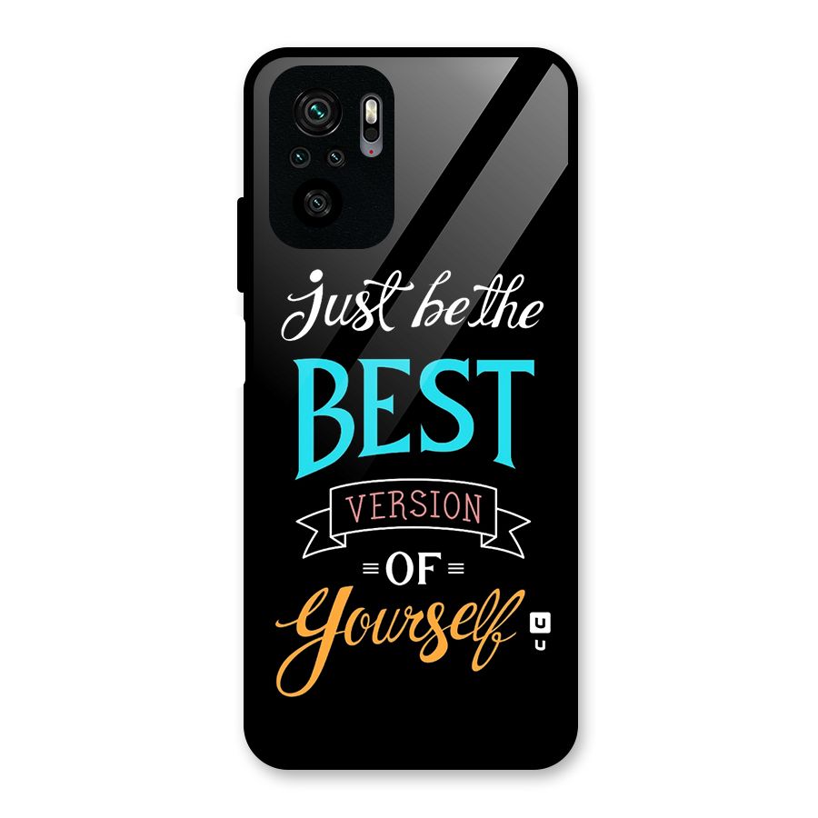 Your Best Version Glass Back Case for Redmi Note 11 SE