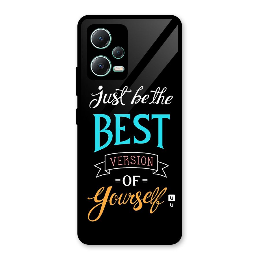 Your Best Version Glass Back Case for Redmi Note 12 5G
