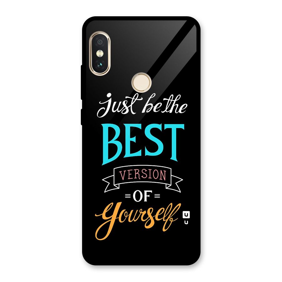 Your Best Version Glass Back Case for Redmi Note 5 Pro