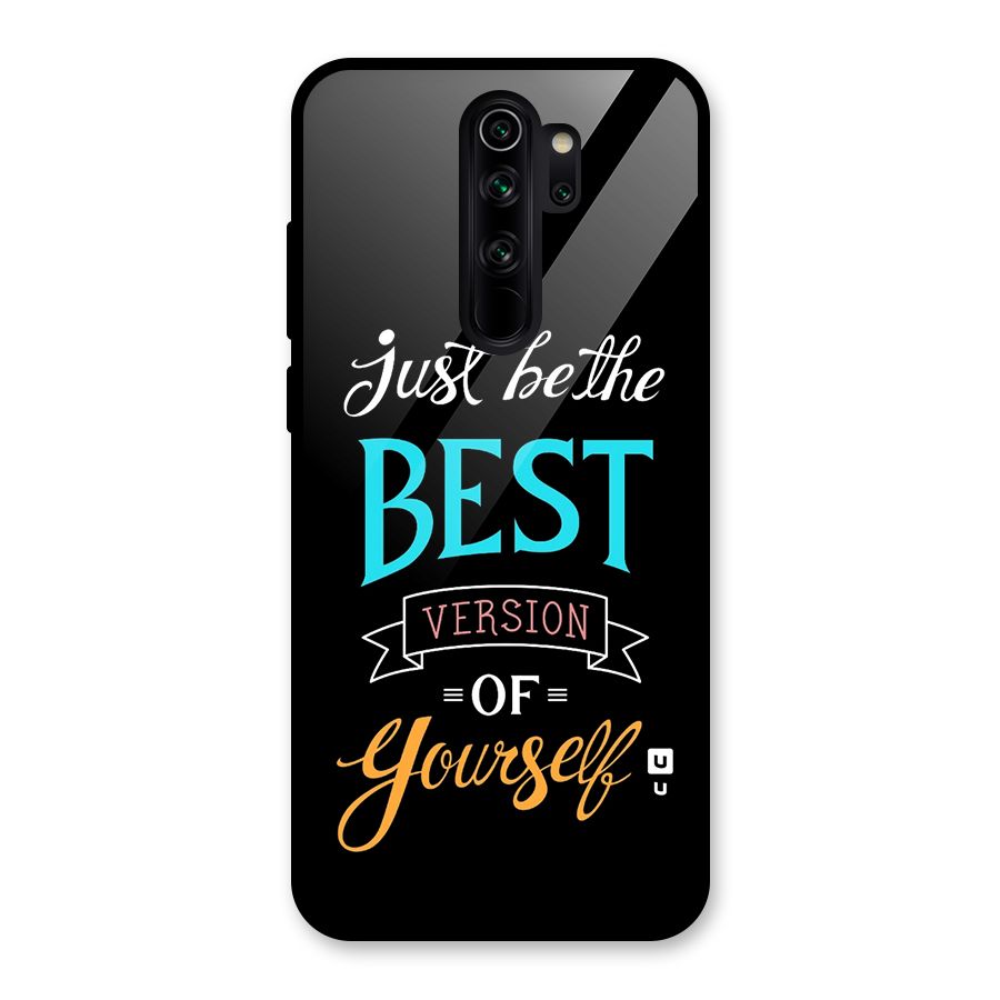 Your Best Version Glass Back Case for Redmi Note 8 Pro